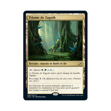 (Foil) Terrain - Triome de Zagoth (V1) (R) [IKO]
