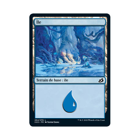 (Foil) Terrain - Île (V2) (L) [IKO]