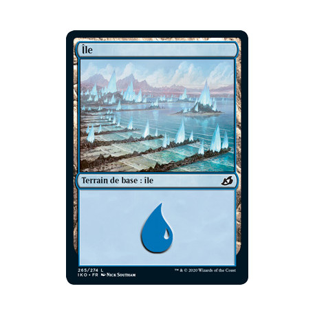 (Foil) Terrain - Île (V3) (L) [IKO]