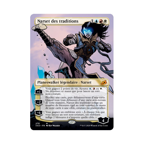 (Foil) Or - Narset des traditions (V2, Borderless) (M) [IKO]