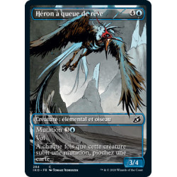 (Foil) Bleue - Héron à queue de rêve (V2, Showcase Frame) (C) [IKO]