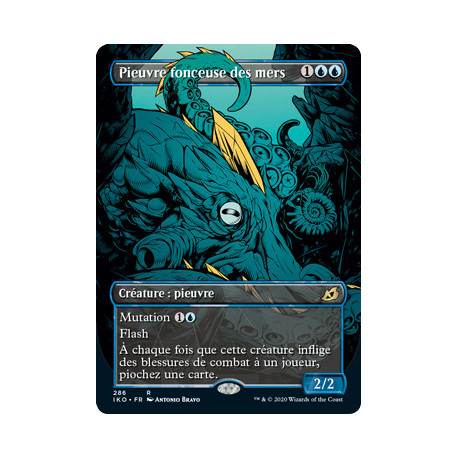 (Foil) Bleue - Pieuvre fonceuse des mers (V2, Showcase Frame) (R) [IKO]