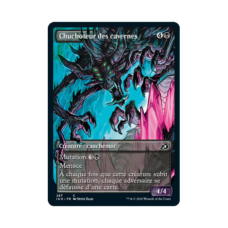 (Foil) Noire - Chuchoteur des cavernes (V2, Showcase Frame) (C) [IKO]