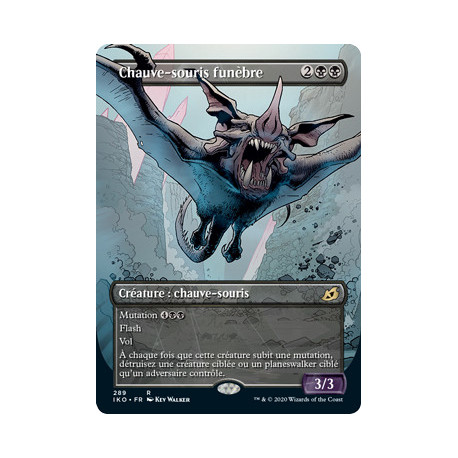 (Foil) Noire - Chauve-souris funèbre (V2, Showcase Frame) (R) [IKO]