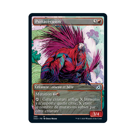 (Foil) Rouge - Psittacérisson (V2, Showcase Frame) (U) [IKO]