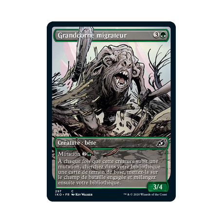 (Foil) Verte - Grandcorne migrateur (V2, Showcase Frame) (C) [IKO]