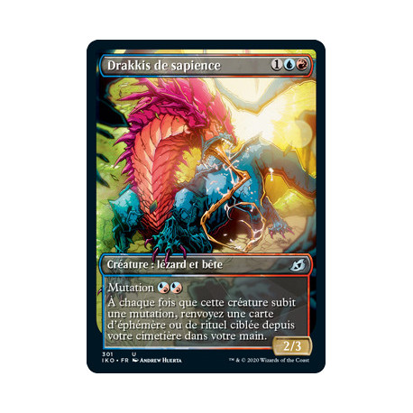 (Foil) Or - Drakkis de sapience (V2, Showcase Frame) (U) [IKO]