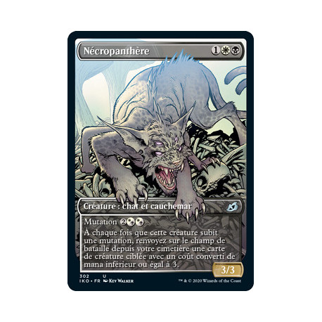 (Foil) Or - Nécropanthère (V2, Showcase Frame) (U) [IKO]