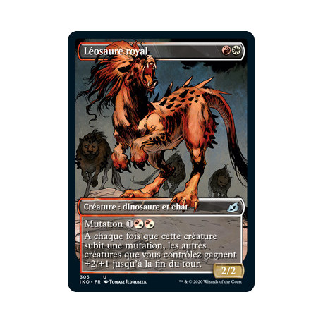 (Foil) Or - Léosaure royal (V2, Showcase Frame) (U) [IKO]