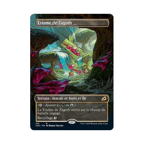 (Foil) Terrain - Triome de Zagoth (V2, Showcase Frame) (R) [IKO]