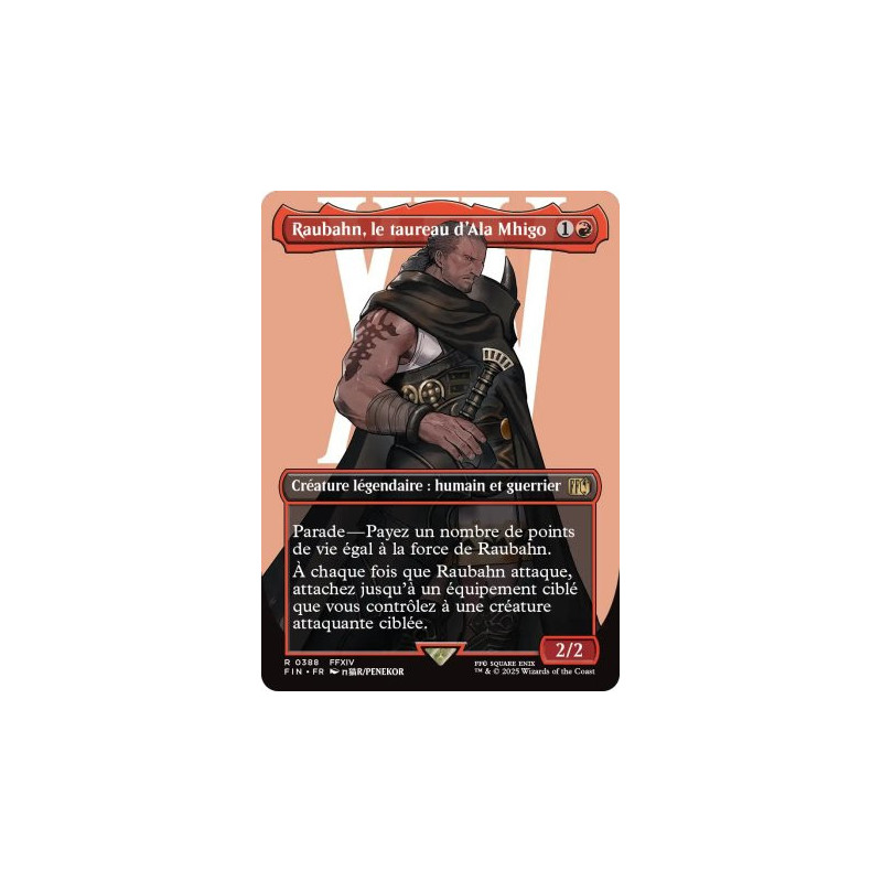 Magic The Gathering - Raubahn, le taureau d'Ala Mhigo (V2 Borderless ...
