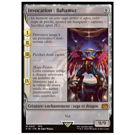 (Foil) Incolore - Invocation : Bahamut (V1) (M) [FIN]