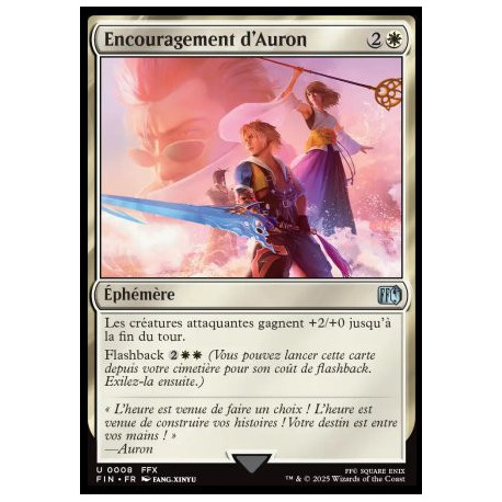 (Foil) Blanche - Encouragement d'Auron (U) [FIN]