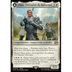 (Foil) Blanche - Dion, Émissaire de Bahamut // Bahamut, Primordial de la lumière (V1) (R) [FIN]