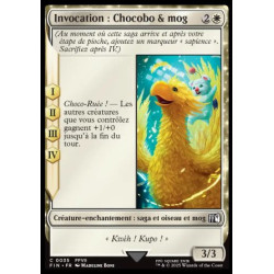 (Foil) Blanche - Invocation : Chocobo & mog (V1) (C) [FIN]