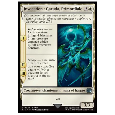 (Foil) Blanche - Invocation : Garuda, Primordiale (V1) (U) [FIN]