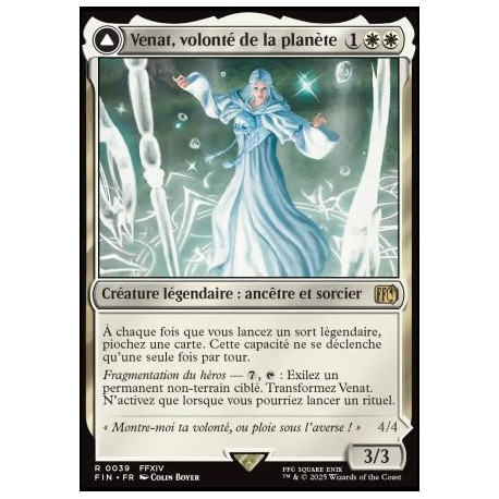 (Foil) Blanche - Venat, volonté de la planète // Hydaelyn, le Cristal-mère (V1) (R) [FIN]