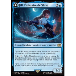 (Foil) Bleue - Jill, Emissaire de Shiva // Shiva, Primordiale de la glace (V1) (R) [FIN]