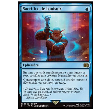 (Foil) Bleue - Sacrifice de Louisoix (R) [FIN]
