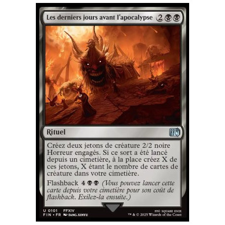 (Foil) Noire - Les derniers jours avant l'Apocalypse (U) [FIN]