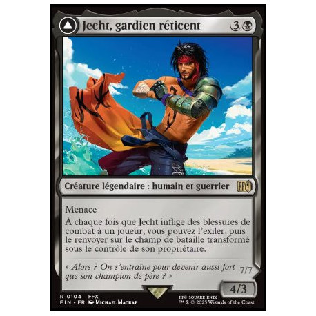 (Foil) Noire - Jecht, gardien réticent // L'ultime chimère de Braska (V1) (R) [FIN]