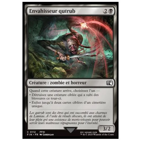 (Foil) Noire - Envahisseur qutrub (C) [FIN]