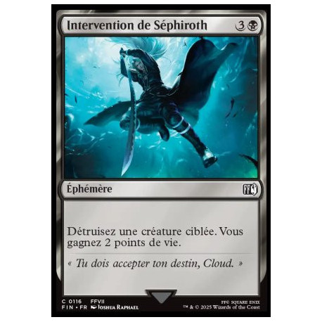 (Foil) Noire - Intervention de Séphiroth (C) [FIN]