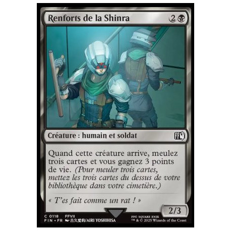 (Foil) Noire - Renforts de la Shinra (C) [FIN]