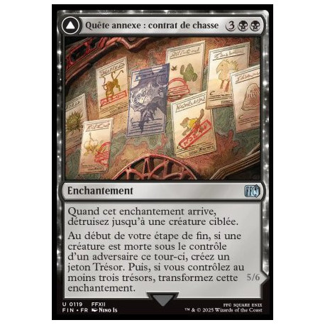 (Foil) Noire - Quête annexe : contrat de chasse // Yiazmat, contrat ultime (U) [FIN]
