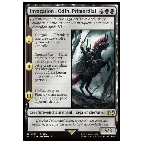 (Foil) Noire - Invocation : Odin, Primordial (V1) (R) [FIN]