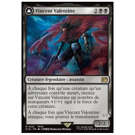 (Foil) Noire - Vincent Valentine // Bête galienne (V1) (R) [FIN]