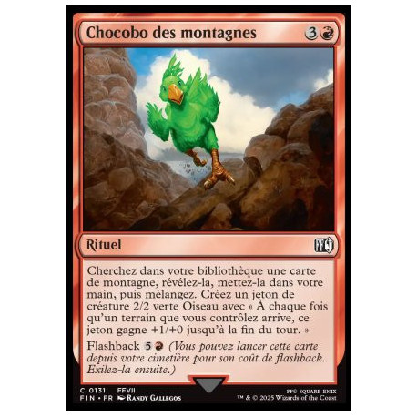 (Foil) Rouge - Chocobo des montagnes (C) [FIN]