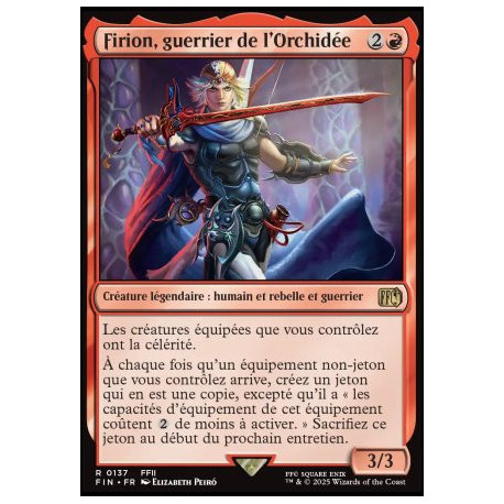 (Foil) Rouge - Firion, guerrier de l'Orchidée (V1) (R) [FIN]