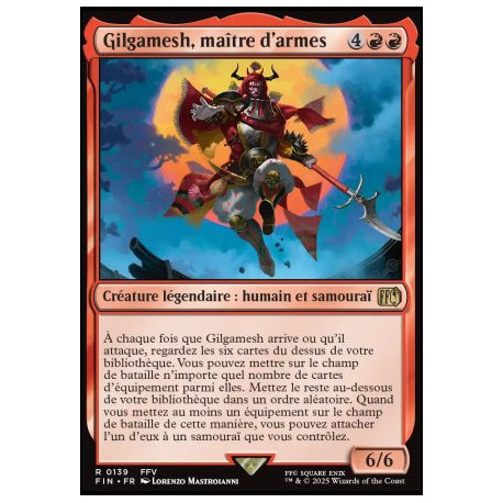 (Foil) Rouge - Gilgamesh, maître d'armes (V1) (R) [FIN]