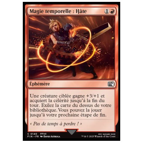 (Foil) Rouge - Magie temporelle : Hâte (C) [FIN]