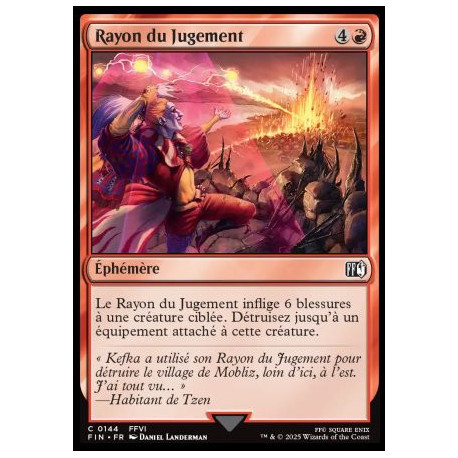 (Foil) Rouge - Rayon du jugement (C) [FIN]