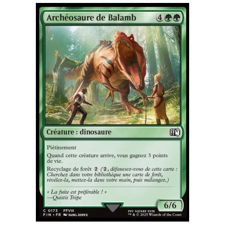 (Foil) Verte - Archéosaure de Balamb (C) [FIN]