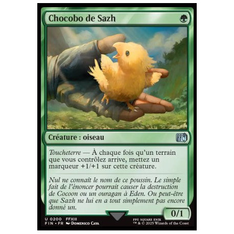 (Foil) Verte - Chocobo de Sazh (U) [FIN]