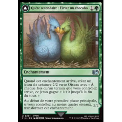 (Foil) Verte - Quête secondaire : Élever un chocobo // Chocobo noir (U) [FIN]