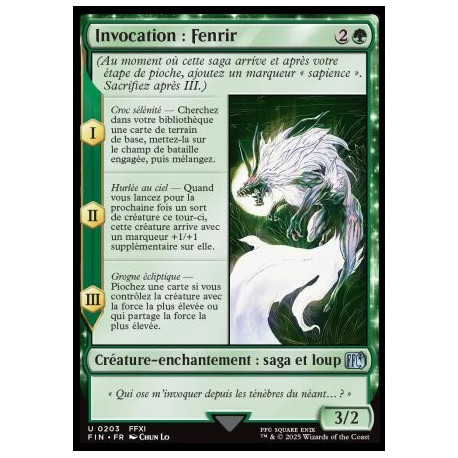 (Foil) Verte - Invocation : Fenrir (V1) (U) [FIN]