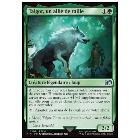 (Foil) Verte - Talgor, un allié de taille (V1) (U) [FIN]