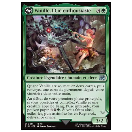 (Foil) Verte - Vanille, l'Cie enthousiaste // Ragnarok, délivrance divine (V1) (U) [FIN]