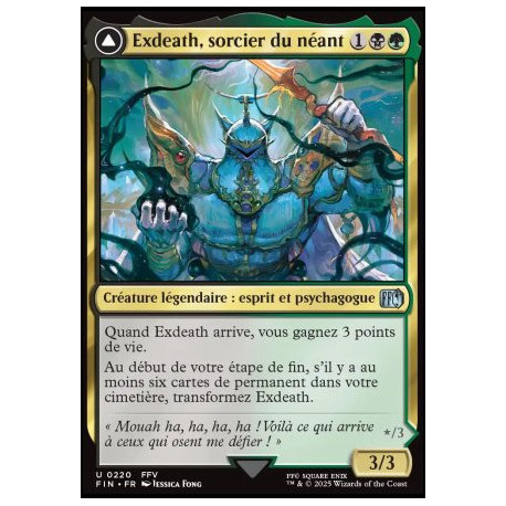 (Foil) Multicolore - Exdeath, sorcier du néant // Néo-Exdeath, instigateur du néant (U) [FIN]