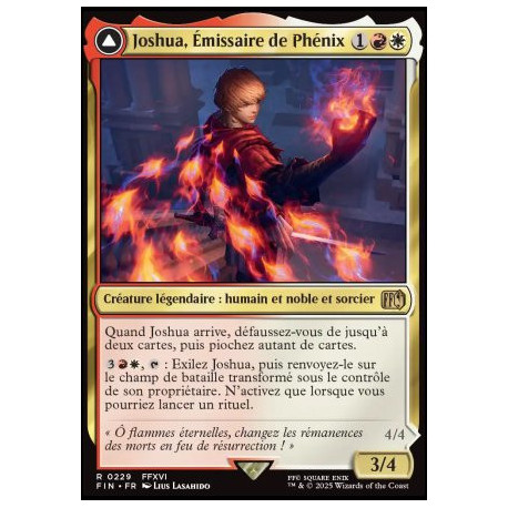 (Foil) Multicolore - Joshua, Emissaire de Phénix // Phénix, Primordial du feu (V1) (R) [FIN]