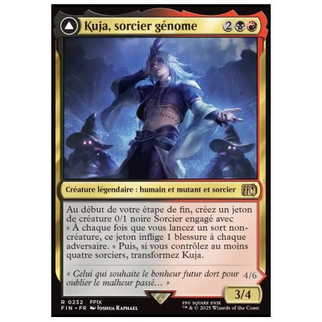 (Foil) Multicolore - Kuja, sorcier génome // Kuja en transe, rebelle du destin (V1) (R) [FIN]