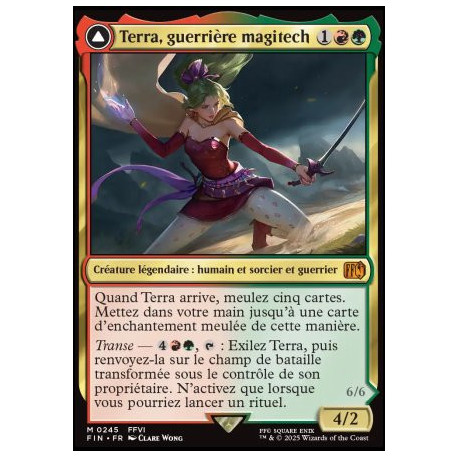 (Foil) Multicolore - Terra, guerrière magitech // Terra, héritiere du sang des chimères (V1) (M) [FIN]