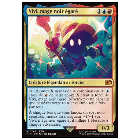 (Foil) Multicolore - Vivi, mage noir égaré (V1) (M) [FIN]