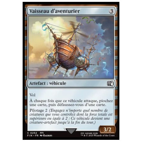 (Foil) Incolore - Vaisseau d'aventurier (C) [FIN]