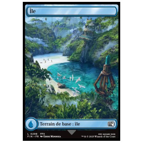 (Foil) Terrain - Île (V2, FFX Final Fantasy Landmark) (L) [FIN]