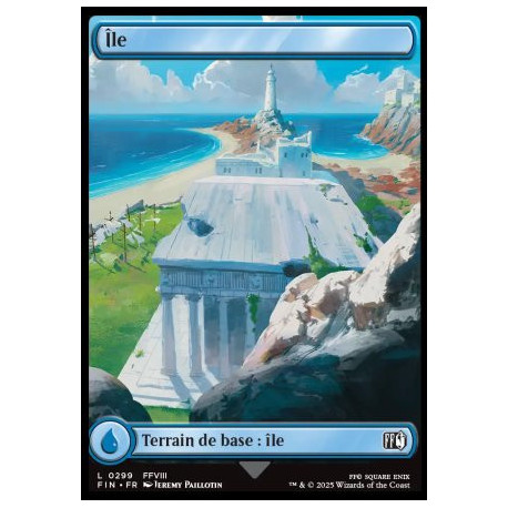 (Foil) Terrain - Île (V3, FFVIII Final Fantasy Landmark) (L) [FIN]